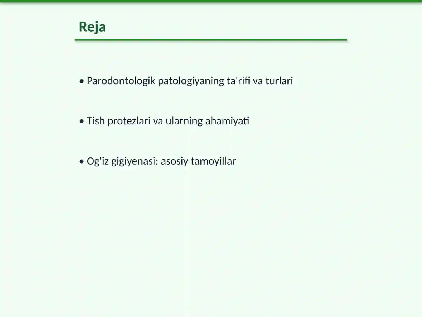 Parodontologik patologiyaga ega va tish protezlaridan foydalanuvchi bemorlarda og'iz gigiyenasi ususiyatlari va protezli stomatitlarning profilaktikasi 2