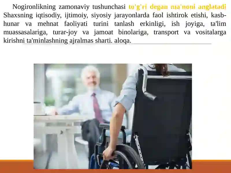 Nogiron insonlarni bandligini taminlash borasidagi ijtimoiy ish olib borishning texnologiyalari 2