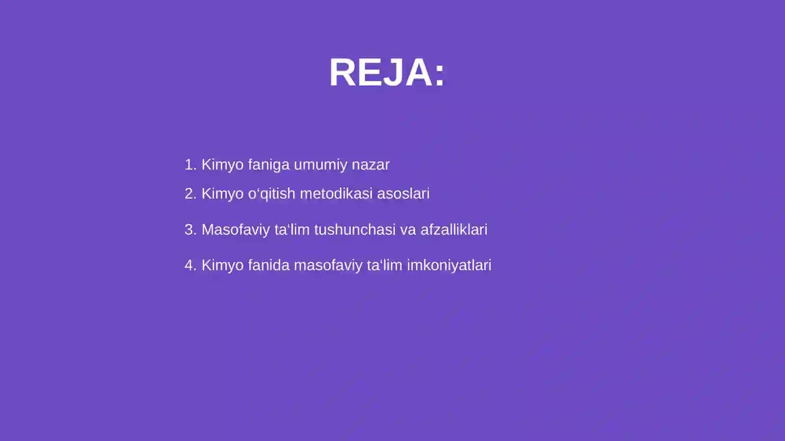 Kimyo va uni o‘qitish metodikasida masofaviy ta‘lim 2