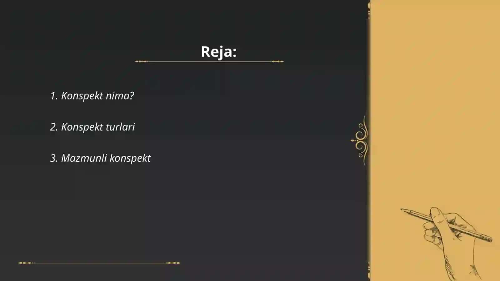 Konspekt turlari 2