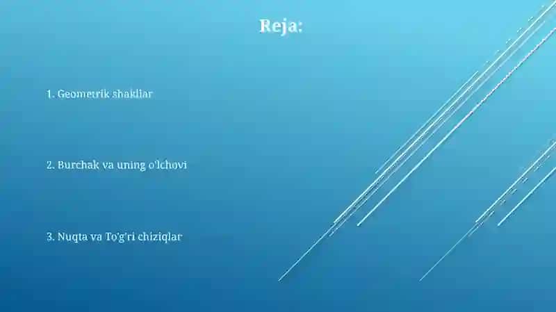 Asosiy geometrik tushunchalar 2