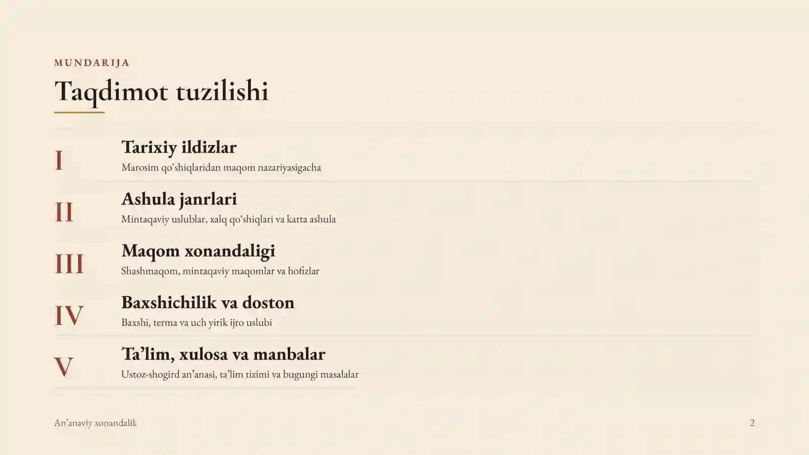 MUSIQA SANʼATI Anʼanaviy xonandalik 2