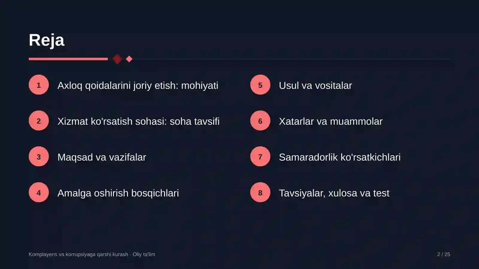 xizmat ko'rsatish sohasida axloq qoidalarini joriy etish 9574 2