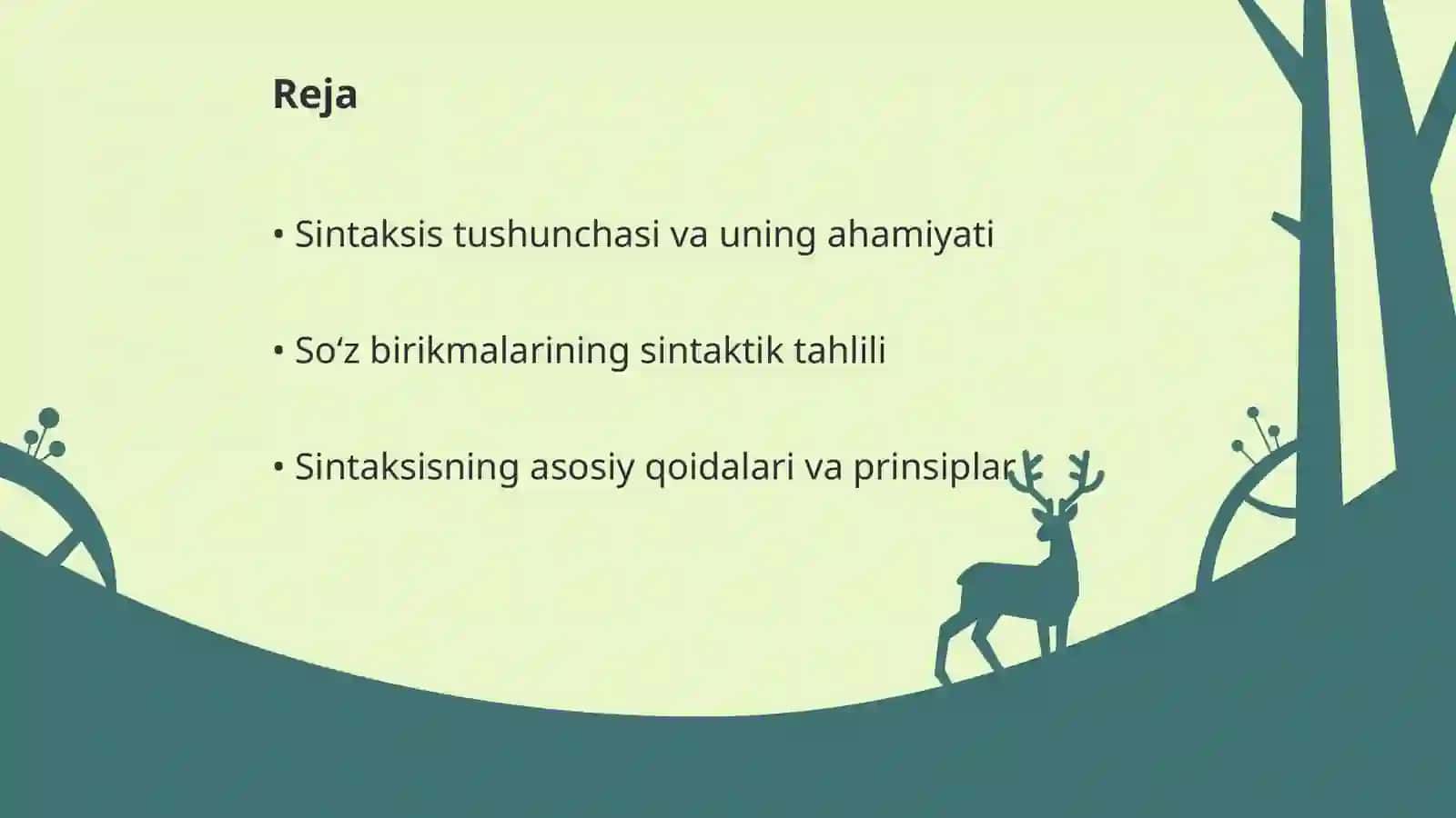 Sintaksis haqida umumiy maʼlumot. Soʻz birikmasi sintaksisning tekshirish obyekti sifatida 2