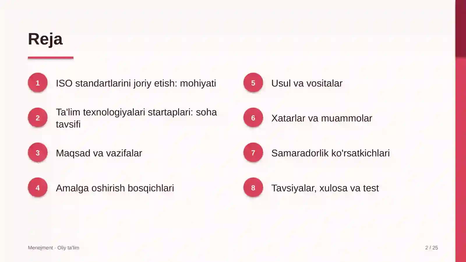 ta'lim texnologiyalari startaplarida iso standartlarini joriy etish 1436 2