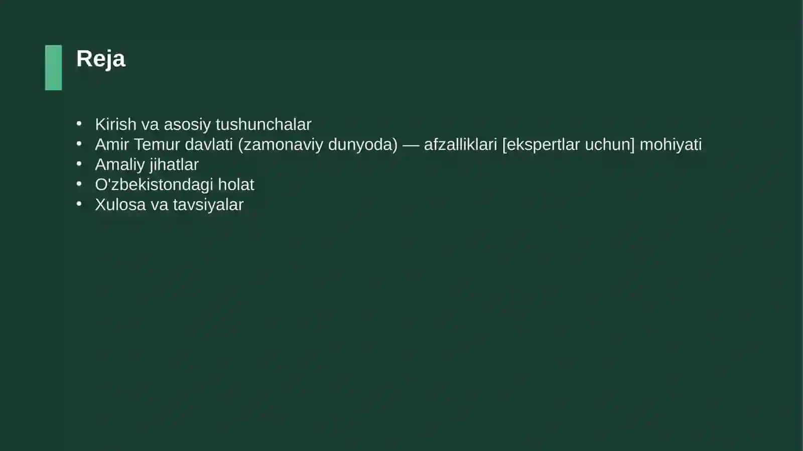 Amir Temur davlati (zamonaviy dunyoda) — afzalliklari [ekspertlar uchun] 2