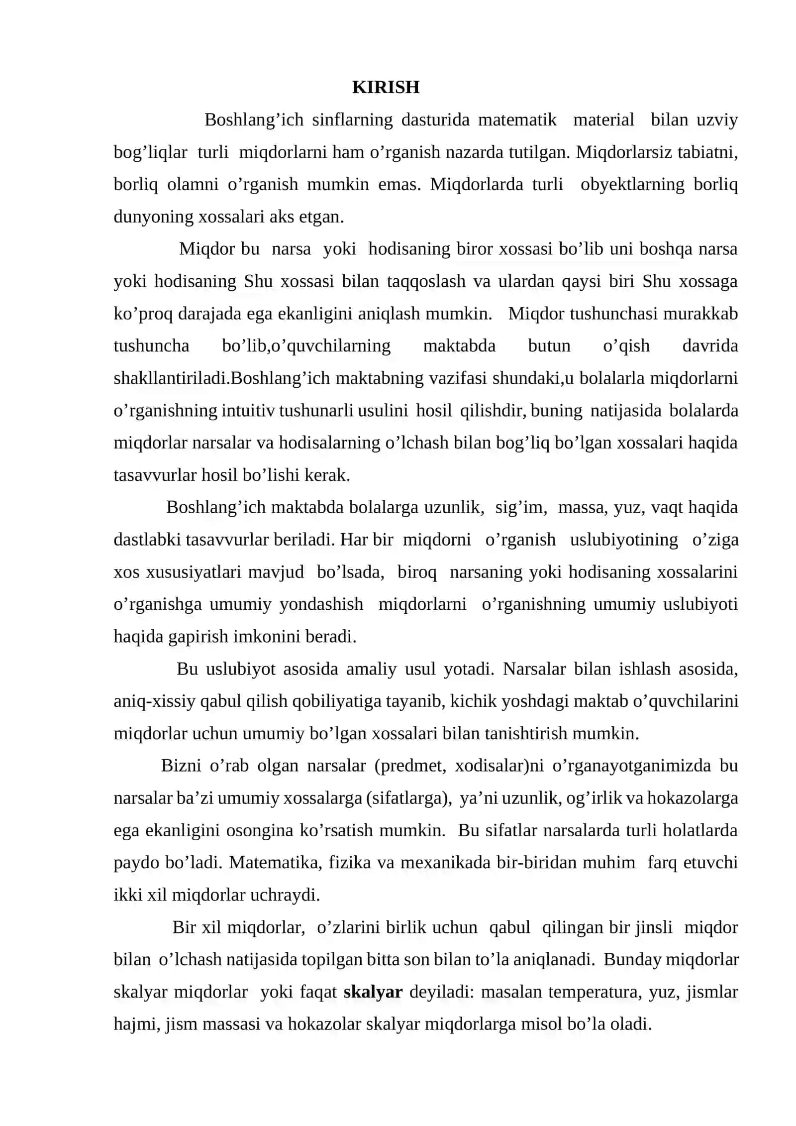 1-SINF MATEMATIKA DARSLARIDA O'QUVCHILARNI SIG'IM O'LCHOV BIRLIGI BILAN TANISHTIRISH 2