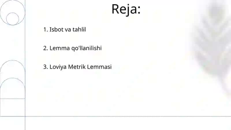 Metrik fazolarda sorn lemmasi 2