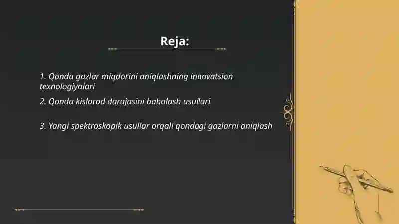 Qonda gazlarni miqdorini aniqlashni yangi usullari 2