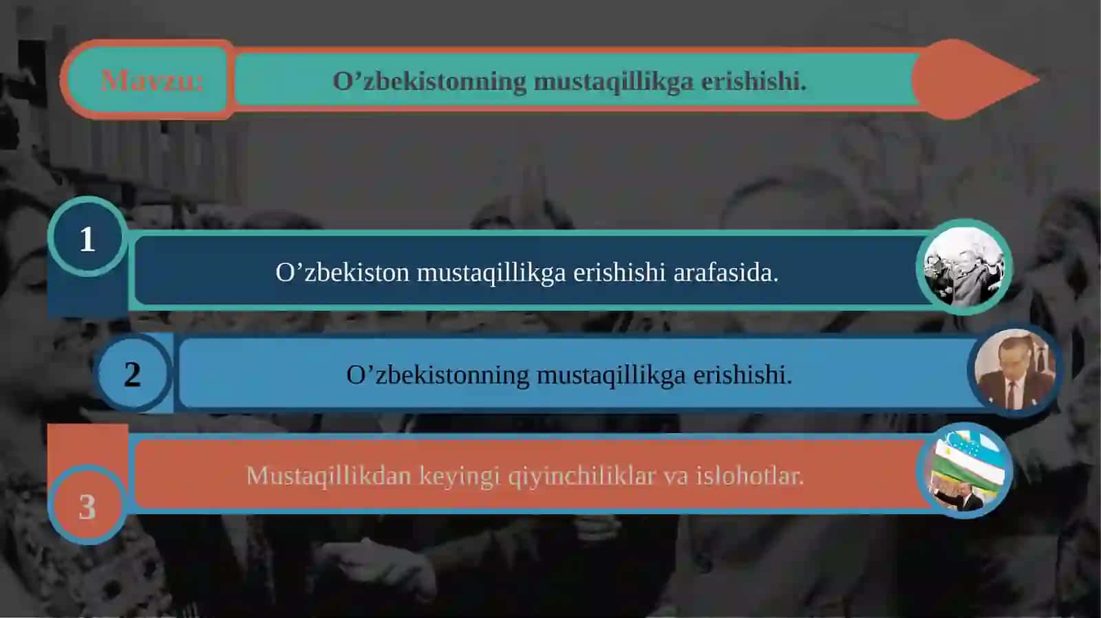 O’zbekistonning mustaqillikga erishishi 2