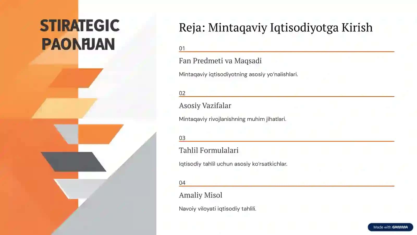 Mintaqaviy Iqtisodiyot: Predmet, Maqsad va Vazifalar 2