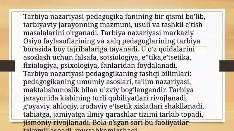 Pedagogik Faoliyatda Tarbiyat Urlari 2