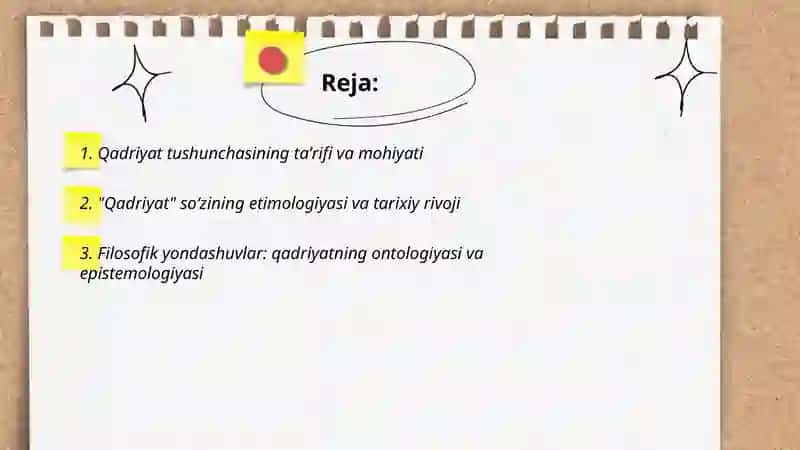 Qadriyat tushunchasining ma'nosi va uning umumiy tasnifi 2