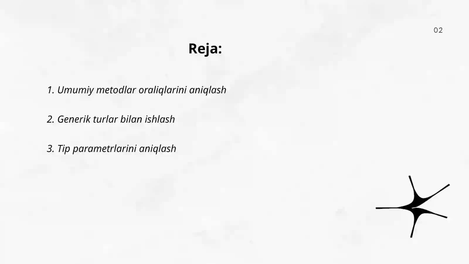 Umumlashgan metod yaratish c# tilida 2