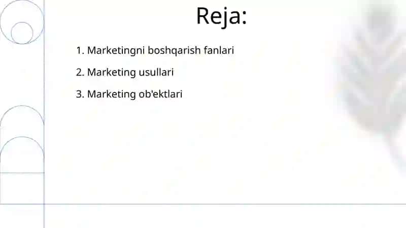 Menejment Marketing fanining predmeti usuli va ob’ekti 2
