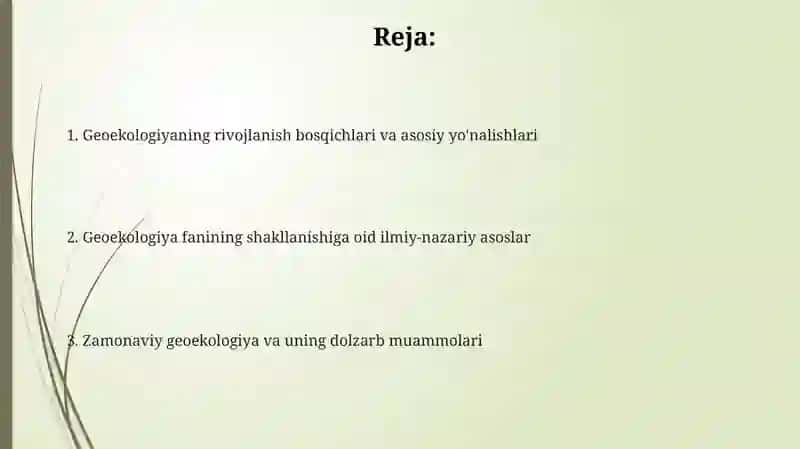 Geoekologiya fanining yangi fan sifatida shakllanish tarixi 2