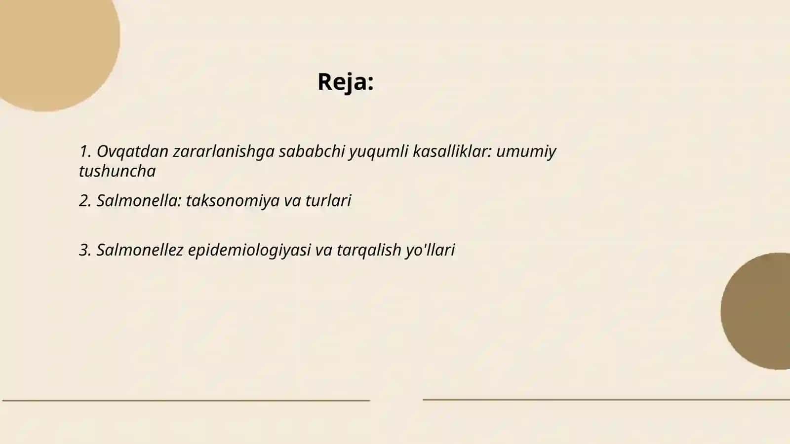 Ovqatdan zararlanish yuqumli kasallik qo'zg'atuvchilari 2
