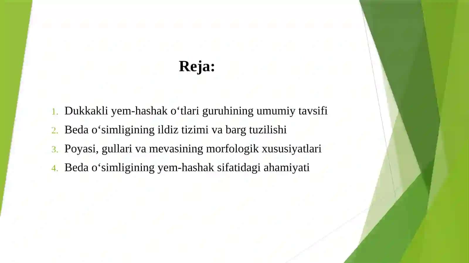 Dukkakliyem-hashako‘tlari  guruhining umumiy  tavsifi 2