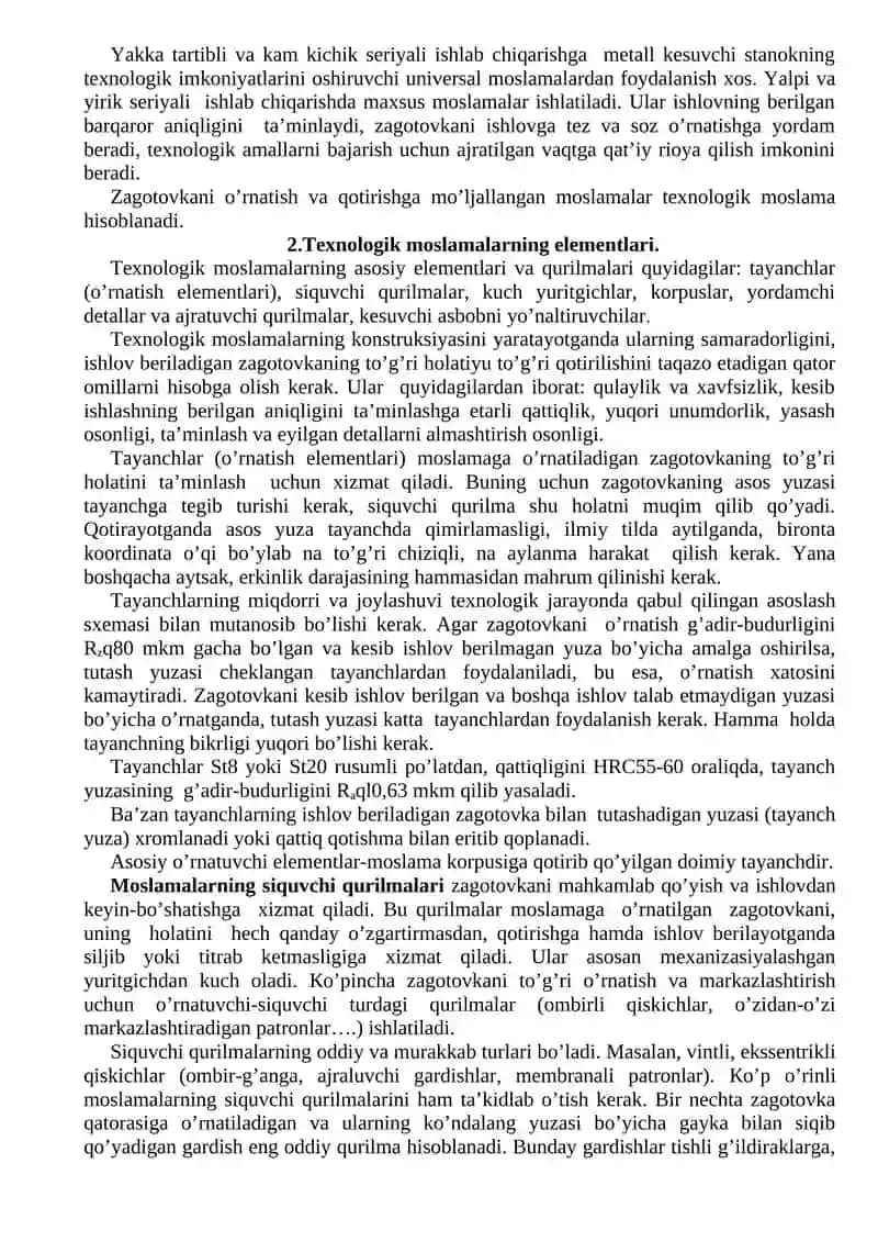 Кesib ishlov berish moslamalari 2