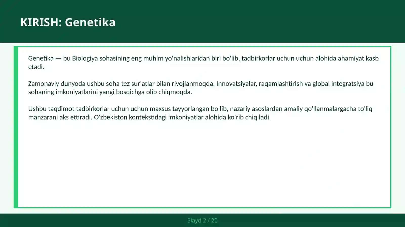 GENETIKA 2