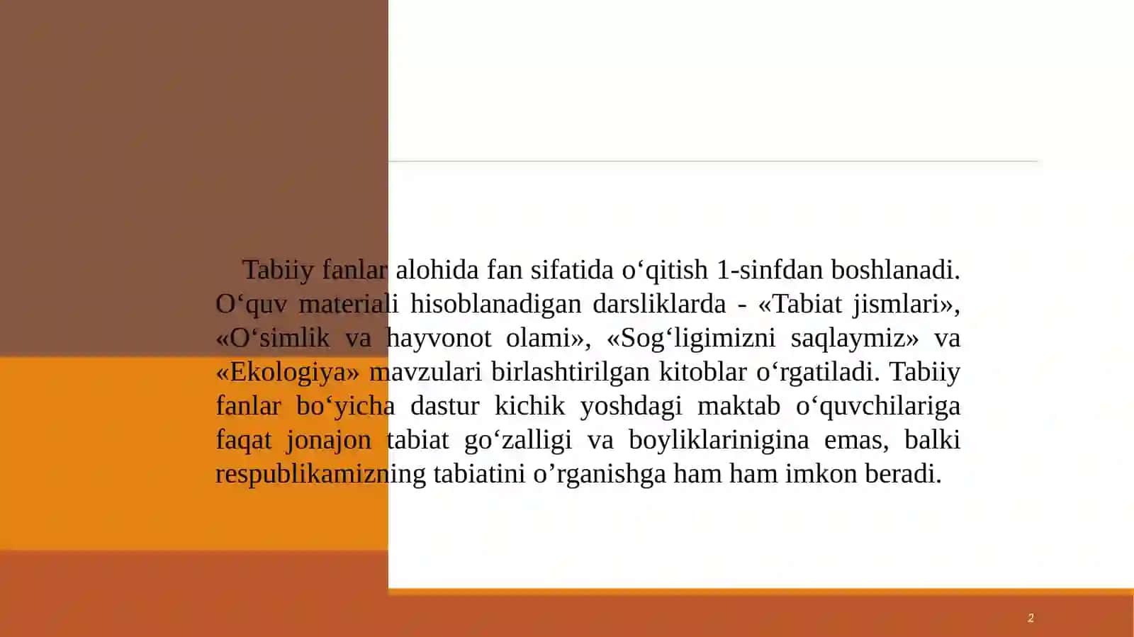 Tabiiy fanlarni o‘qitishda didaktik tamoyillar 2