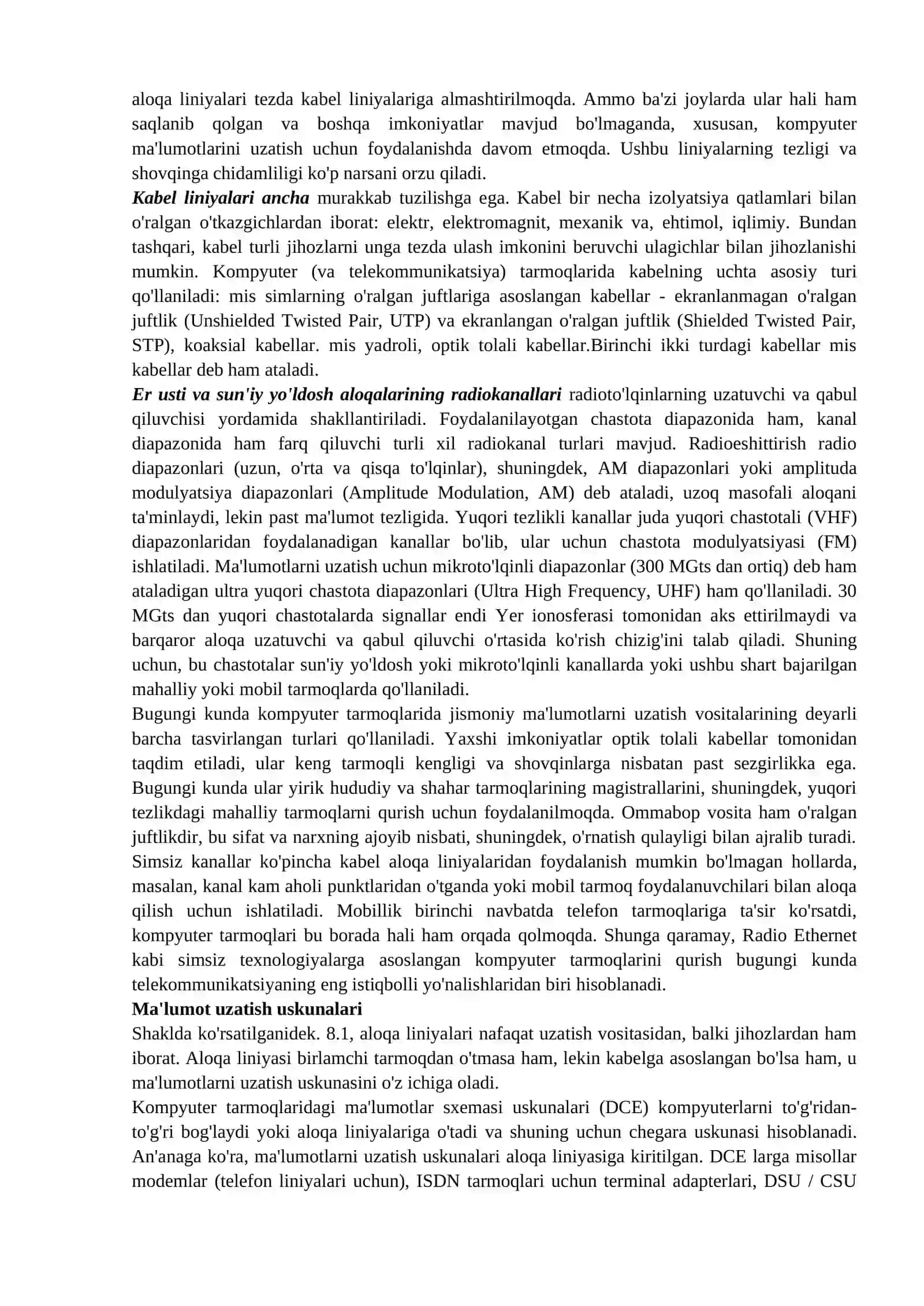 BERILGANLARNI KODLASH USULLARI. 2