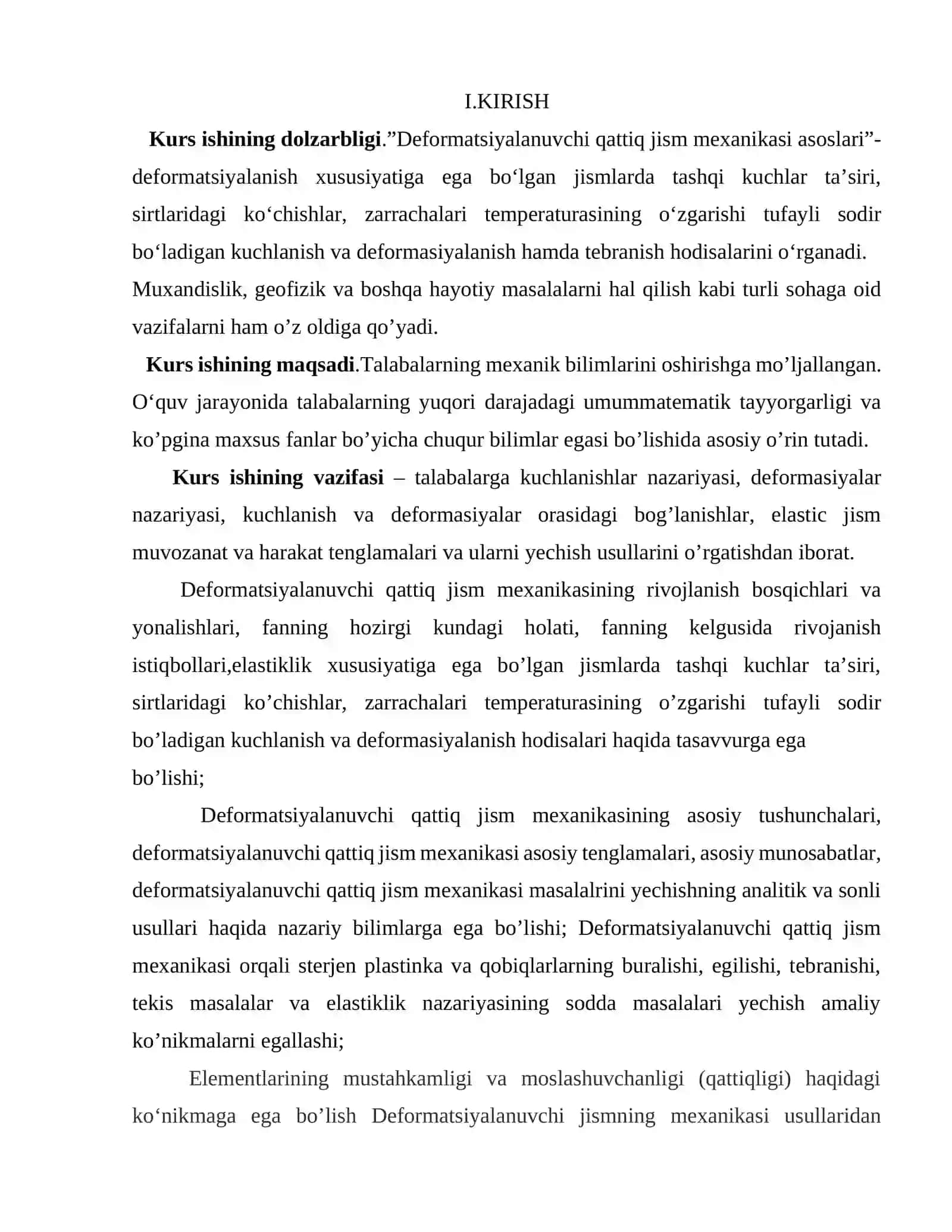 Deformatsiyalanuvchi qattiq jism mexanikasi asoslari 2