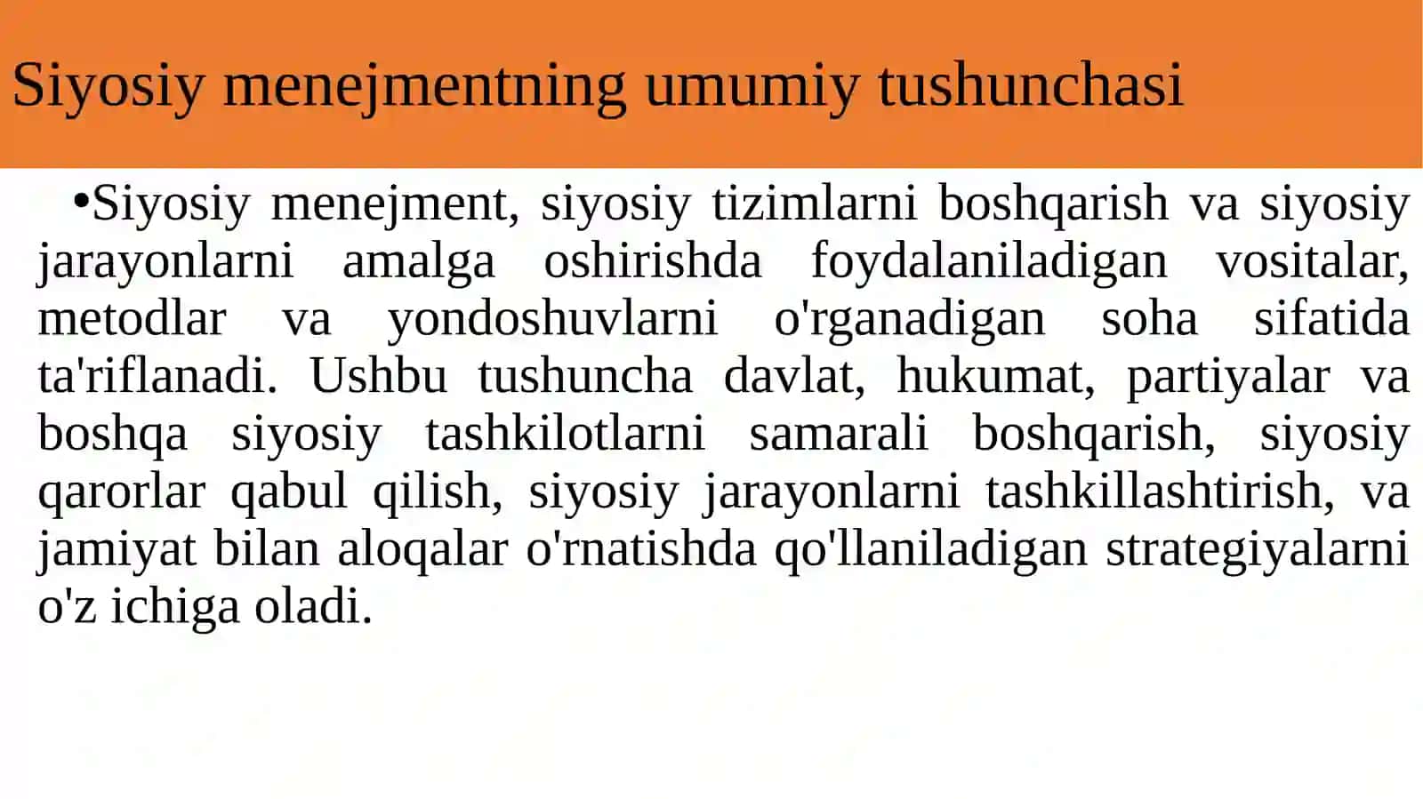Siyosiy menejment 2