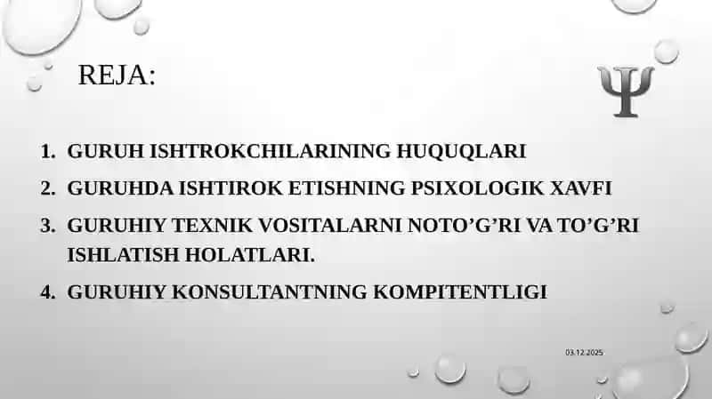 Guruh konsultantning axloqiy me’yori 2