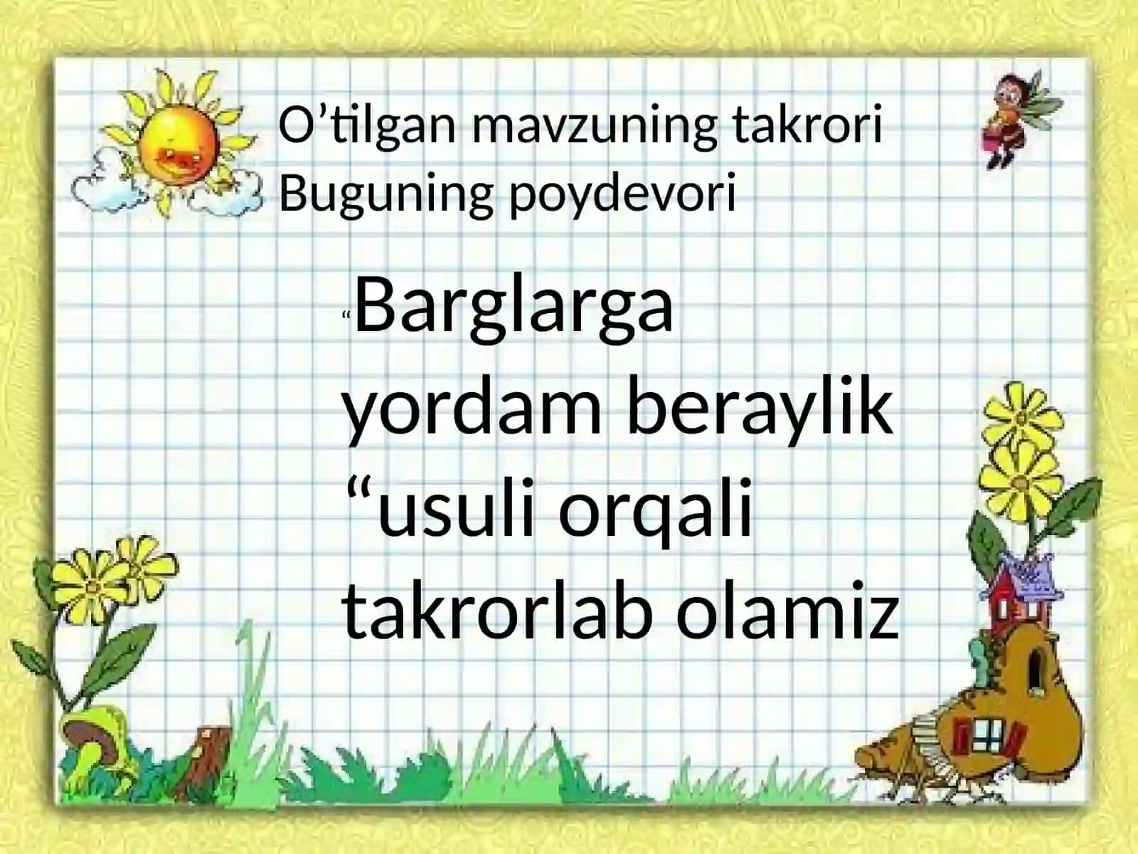 Barglarning suv bug‘latisi 2