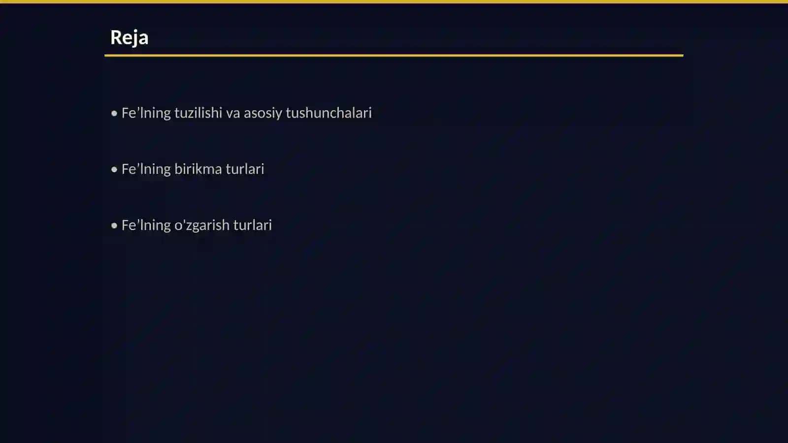 Feʼlning tuzilish jihatdan turlari 2
