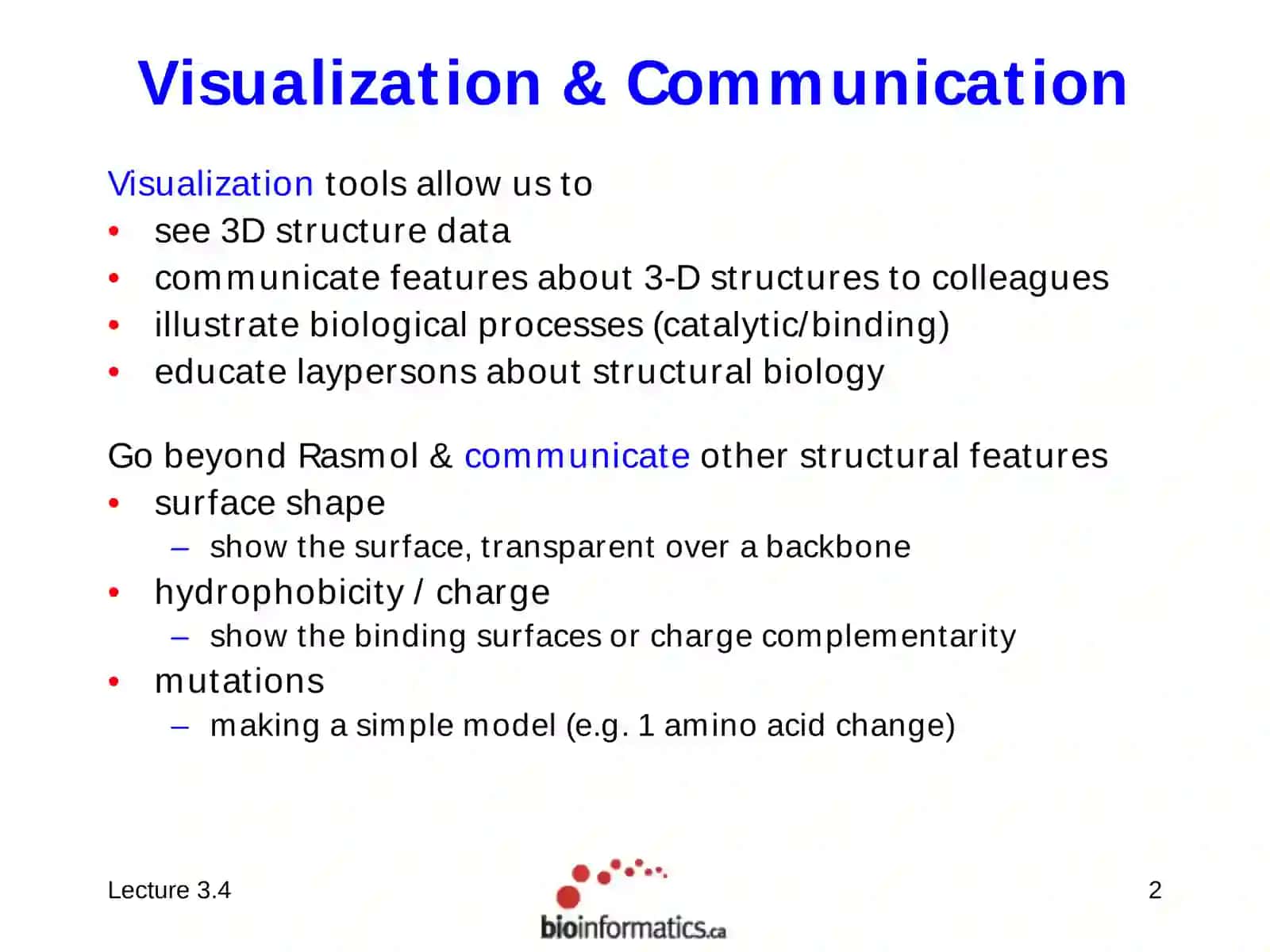Structure Tools and Visualization 2