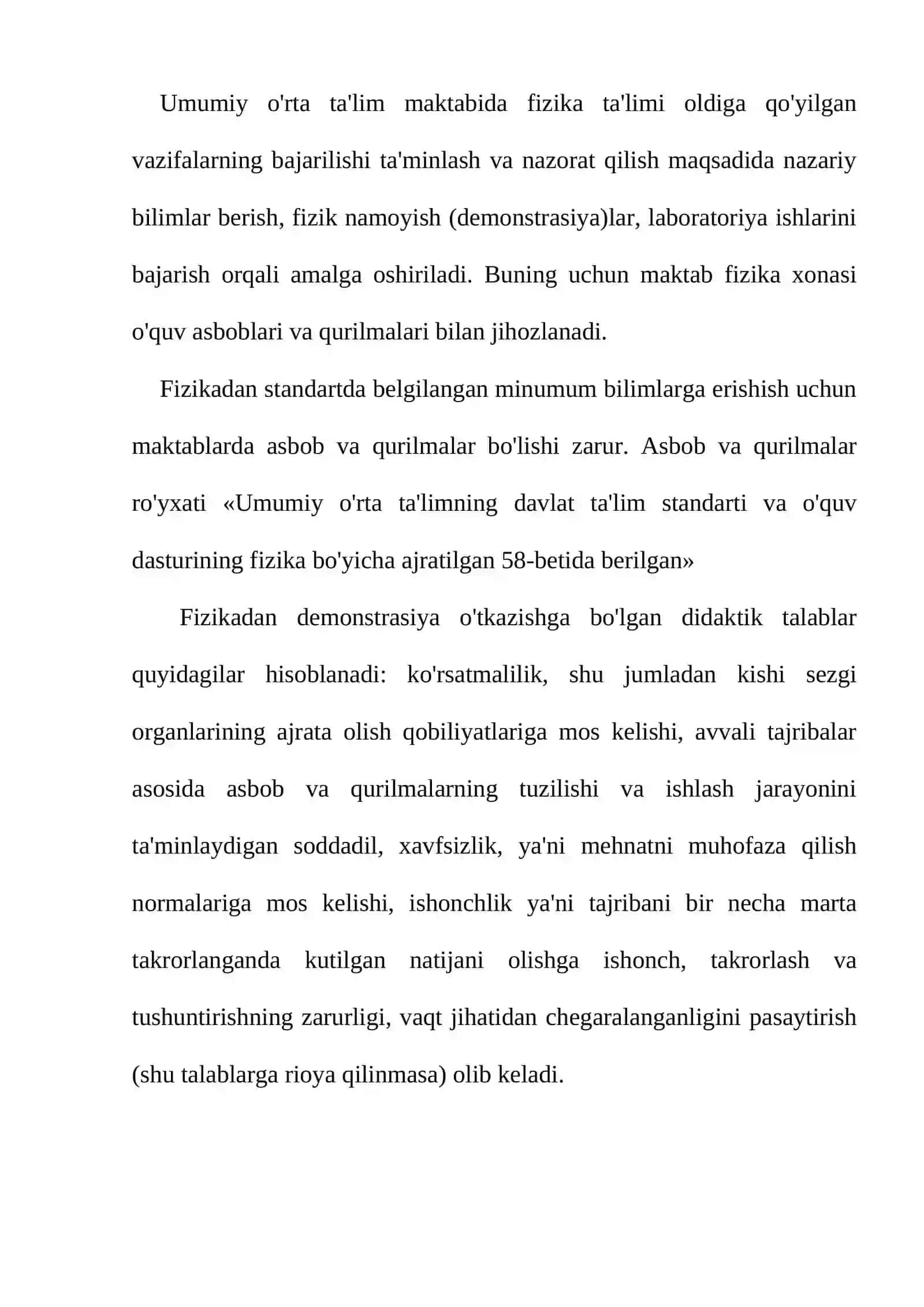 Fizikadan demonstrasiya o'tkazish 2