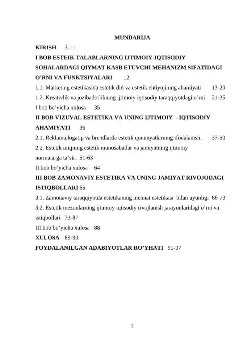 "ESTETIKANING IJTIMOIY-IQTISODIY POTENTSIALLARI VA ISTIQBOLLARI" 2
