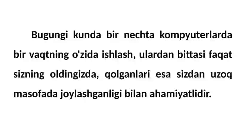 Masofadan boshqarish komponentlari 2