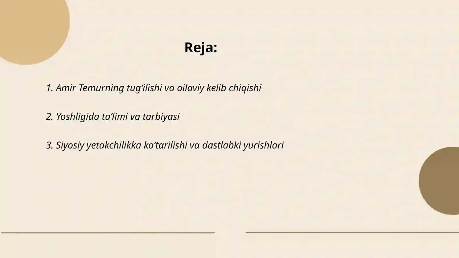 Amir Temur hayoti va ijodi 2