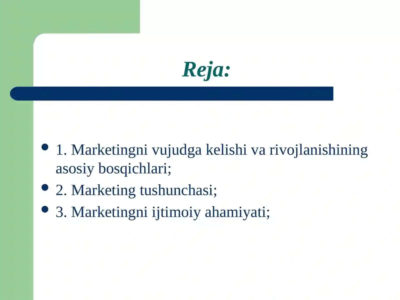 Marketing tushunchasi va uning mohiyati 2