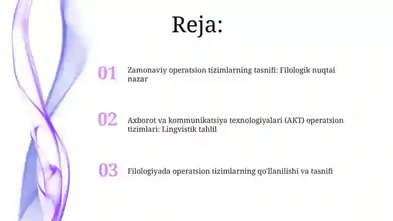 Filologiyada axborot kommunikatsion texnologiyalarining zamonaviy operatsion tizimlari tasnifi 2