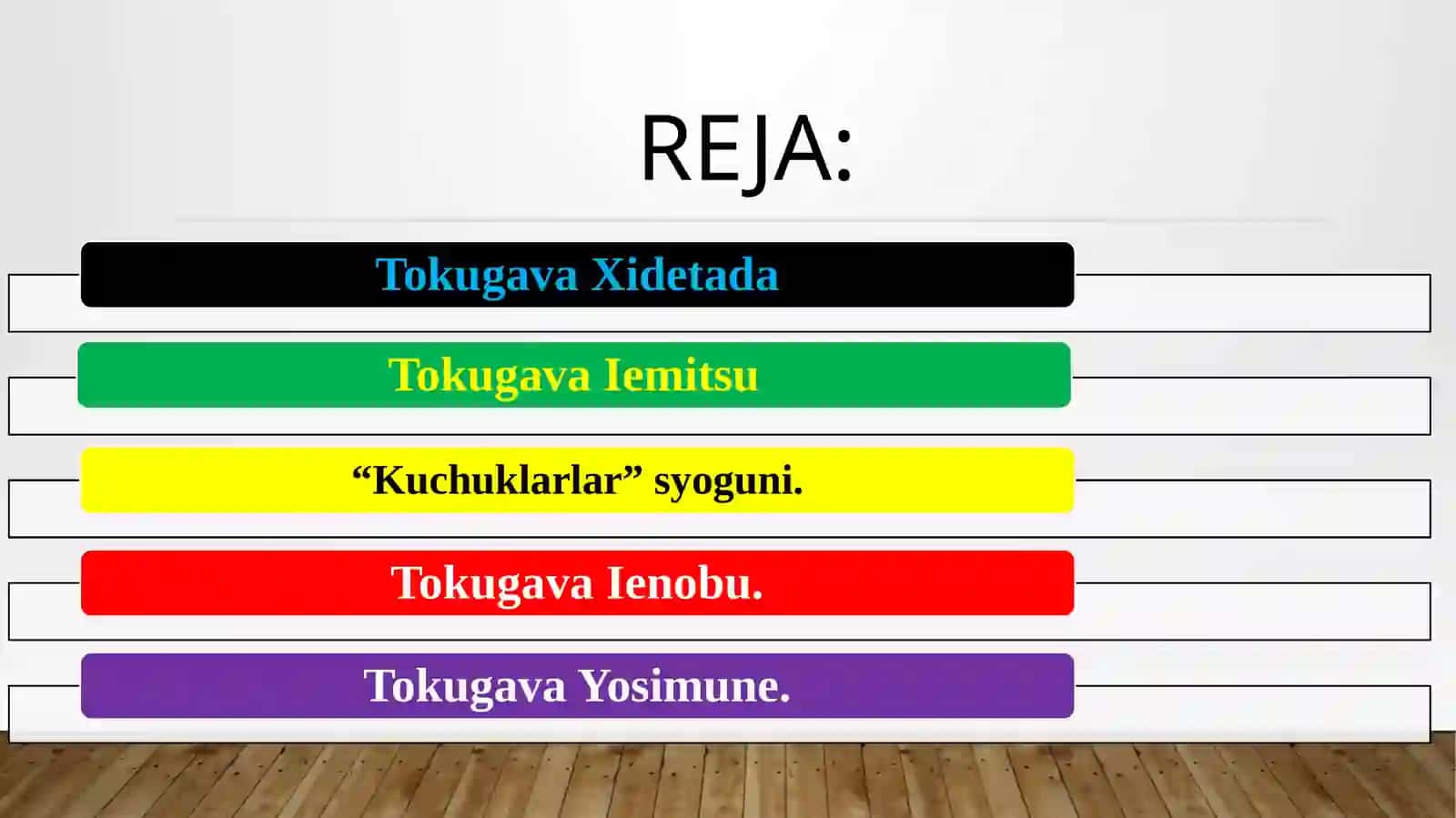 Tokugava Davri 2