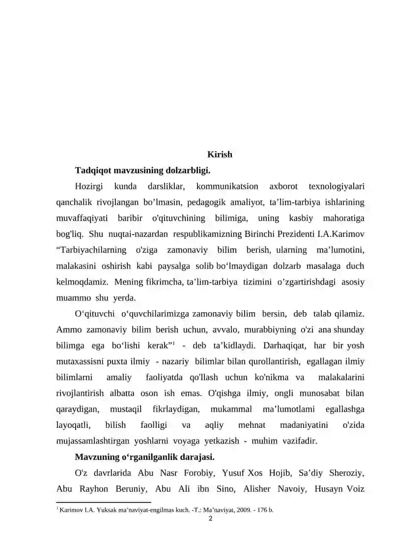 pedagogik mahorat mazmuni 2