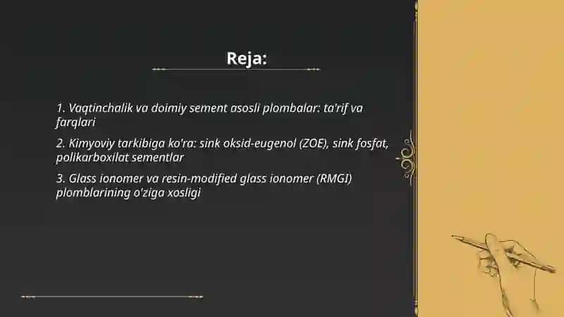 Vaqtinchalik va doimiy sement asosli plombalar: ta'rif va farqlari 2