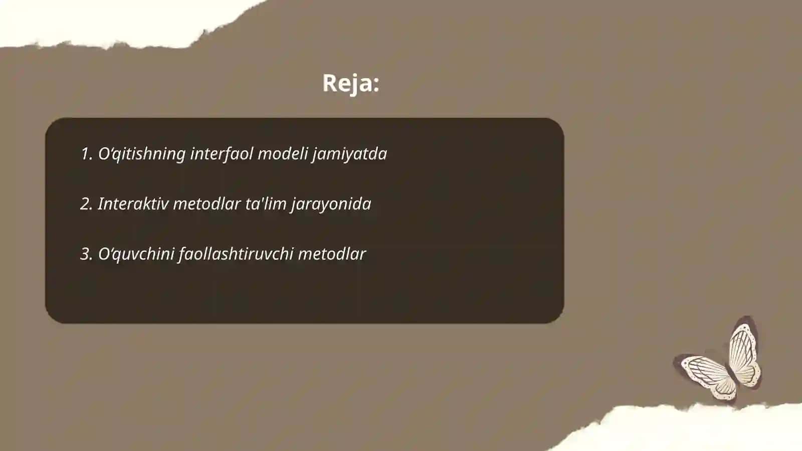 O‘qitishning interfaol modeli 2