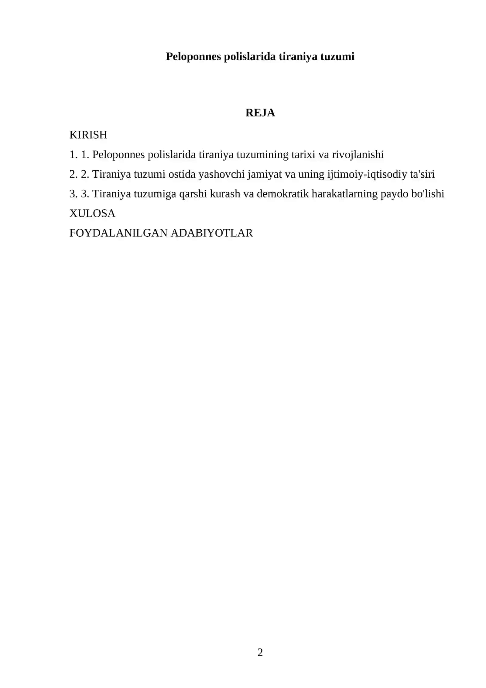 Peloponnes polislarida tiraniya tuzumi 2