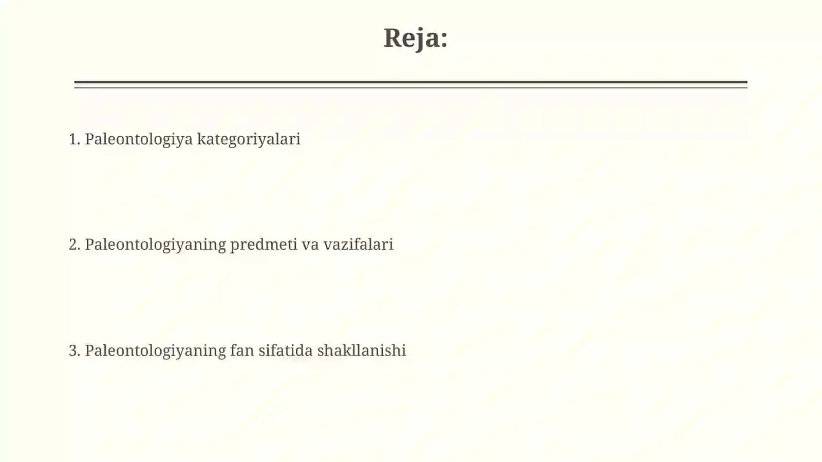 Paleontologiyaning fan sifatida shakllanishi, predmeti, funksiyalari, kategoriyalari 2