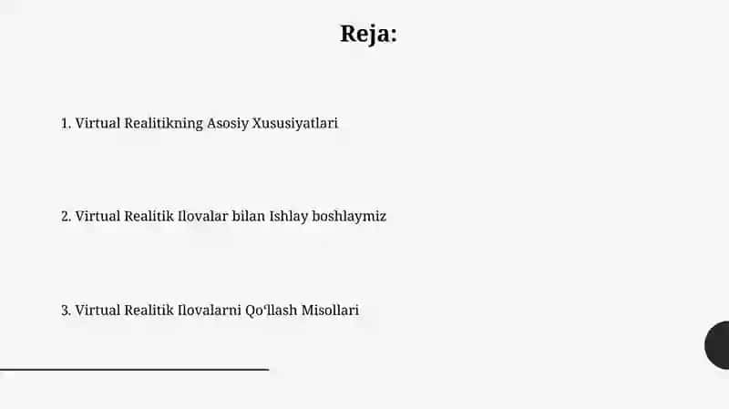 Virtual Realitik Ilovalar 2