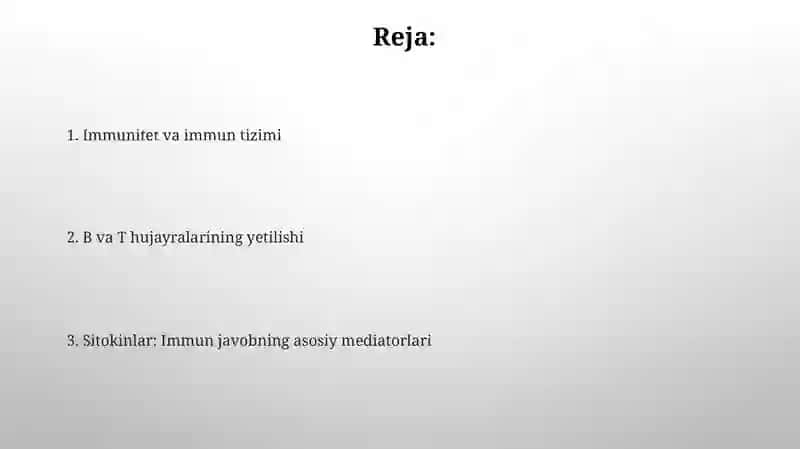 Immunitet va immun sistema 2