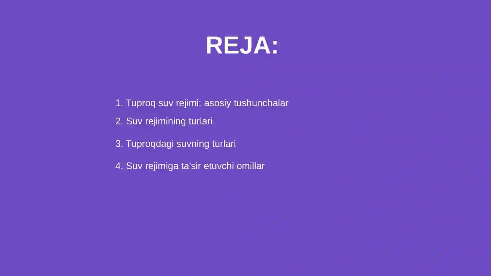 Tuproqning suv rejimi 2