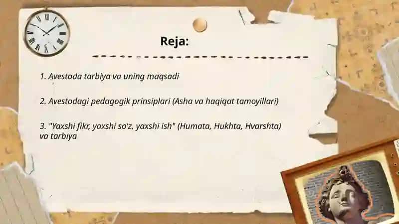 Avestodagi pedagogik qarashlar 2