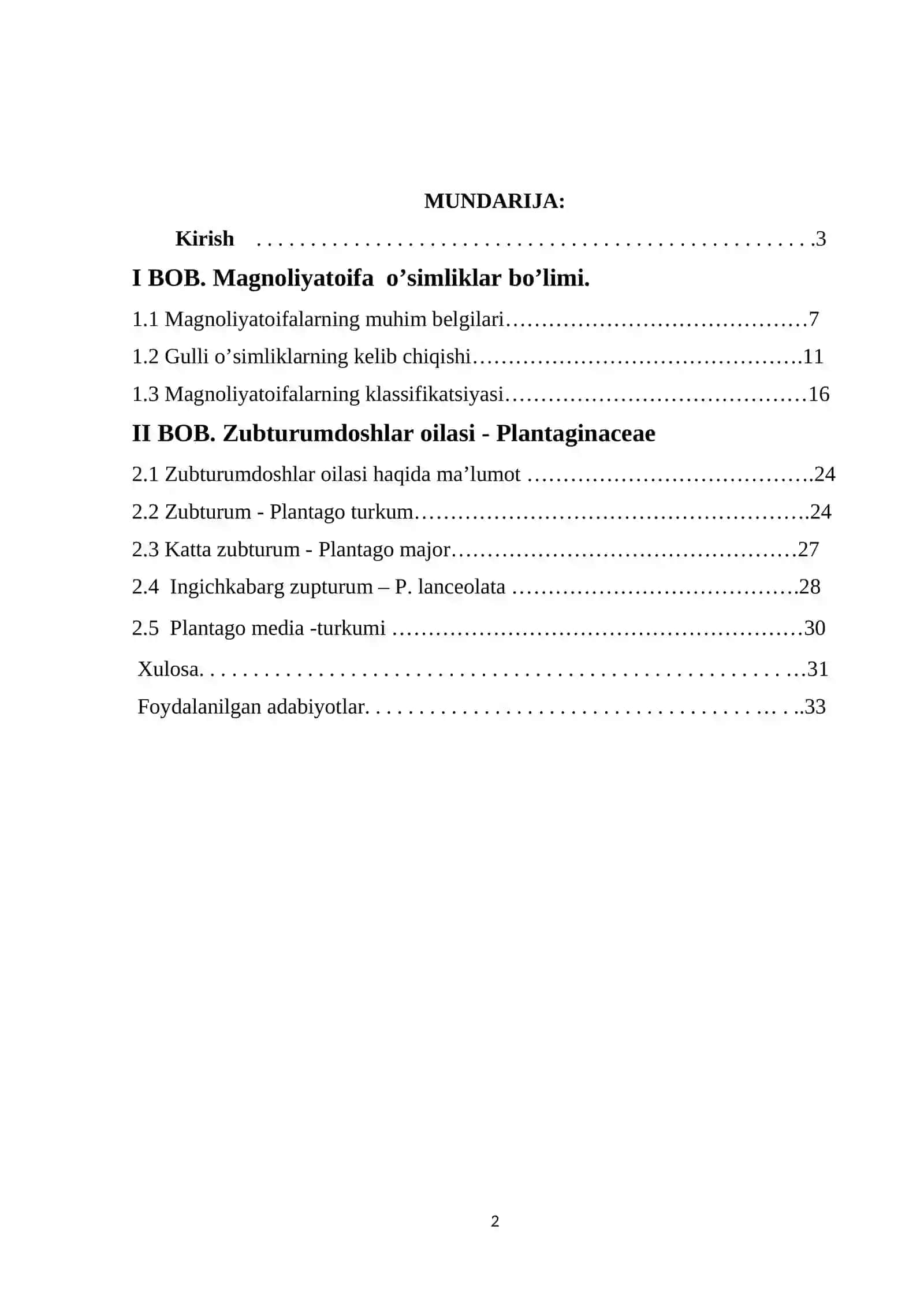 BOTANIKA FANIDAN O’ZBEKISTONDA ZUBTURUMDOSHMAVZUSIDA KURS ISHI 2