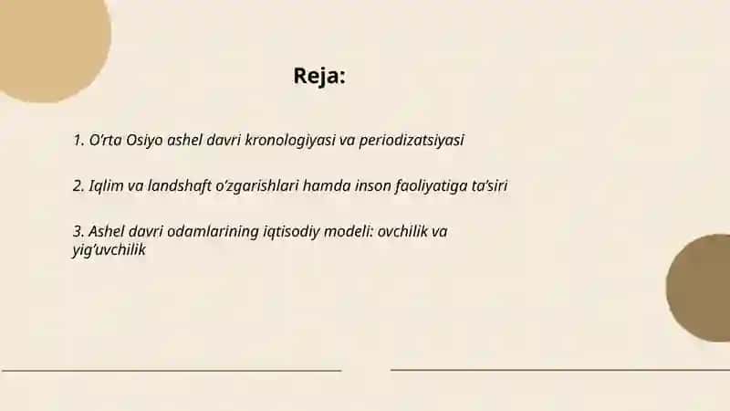 O'rta Osiyo ashel davri yodgorliklari 2